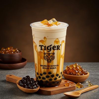 Tiger Brown Sugar Boba Milk Tea